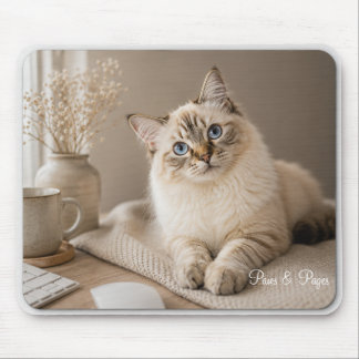 Tapis De Souris Joli Chat Ragdoll Souris | Paws & Pages