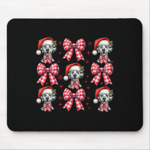 Tapis De Souris Joli Chien Dalmatien Rouge Coquette Coquette Bow C