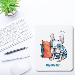 Tapis De Souris joli chien de compagnie français habillé, animal d