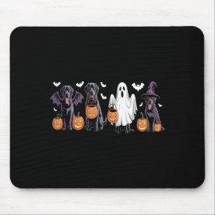 Tapis De Souris Joli chien Labrador noir Halloween citrouille Labr