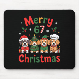 Tapis De Souris Joli design de Noël de teckel drôle de chien de va