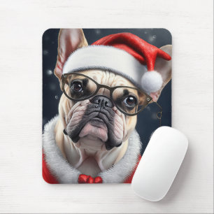 Tapis De Souris Joli design de vacances de Noël de Santa pour Bull