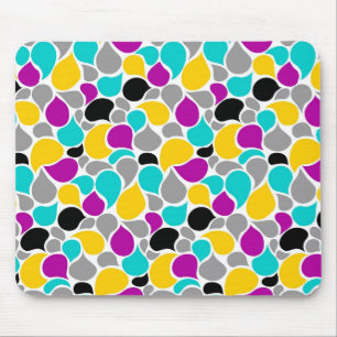 Tapis De Souris Joli design motif coloré et transparent