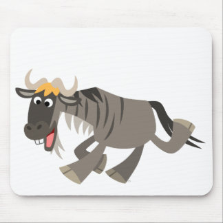 Tapis De Souris Joli dessin animé Wildebeest Mousepad
