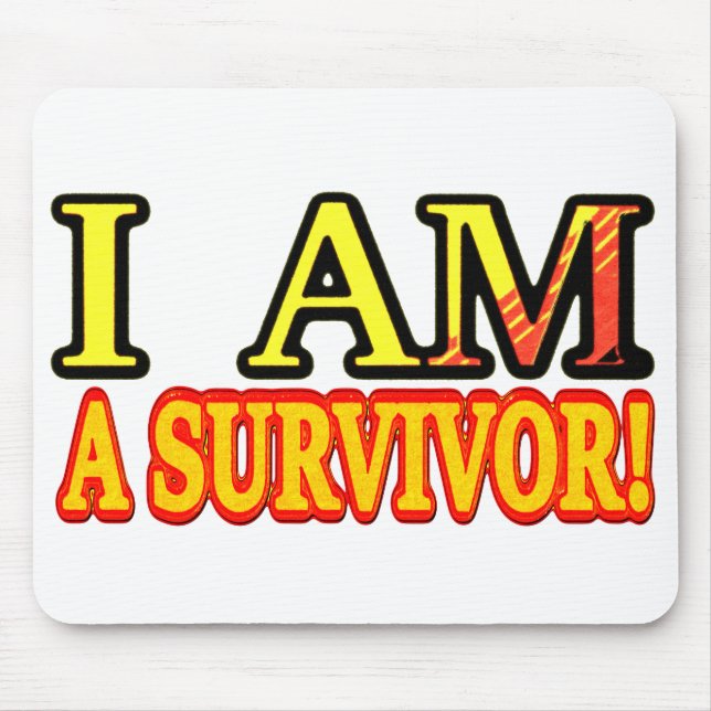 Tapis De Souris Joli dessin "SURVIVOR". Commandez dès maintenant  (Devant)
