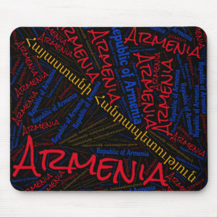 Tapis De Souris Joli drapeau arménien couleurs Patriotique