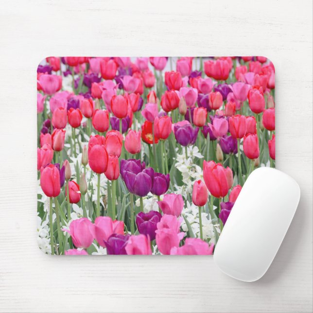 Tapis De Souris Joli en Pétales Roses (Avec souris)
