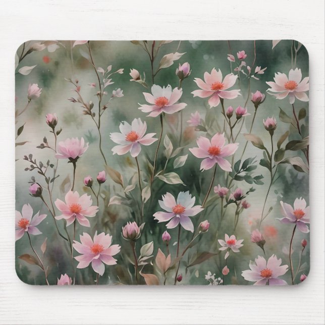 Tapis De Souris Joli Fleur sauvage (Devant)