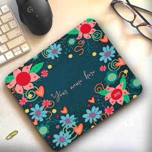 Tapis De Souris Joli floral Inspiritisme personnalisé Mousepad