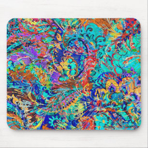 Tapis De Souris Joli floral vintage coloré