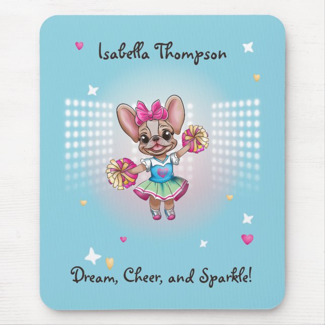 Tapis De Souris Joli Français coloré Pawsitive School Spirit (Devant)