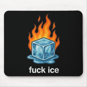Tapis De Souris Joli glaçon en feu pour la déportation de glace de