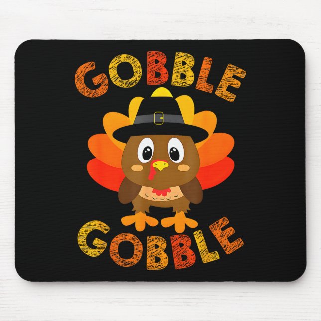 Tapis De Souris Joli gloussement gloussement Dinde Lgrim Petits Ga (Devant)