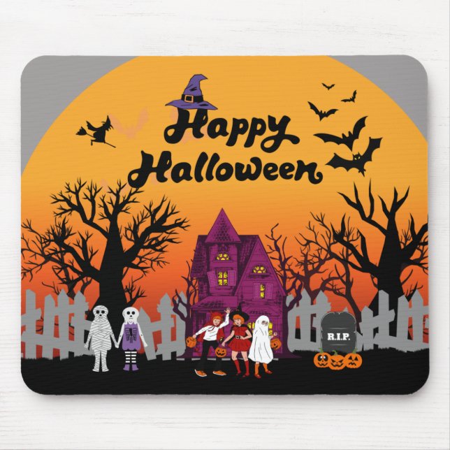 Tapis De Souris Joli Halloween (Devant)