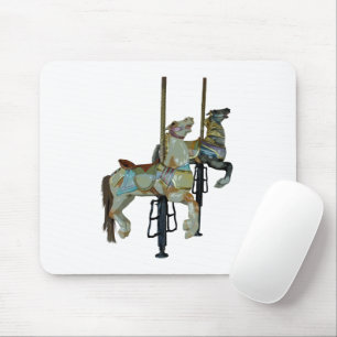 Tapis De Souris Joli Joyeux Parcours Carrousel Chevaux Souris