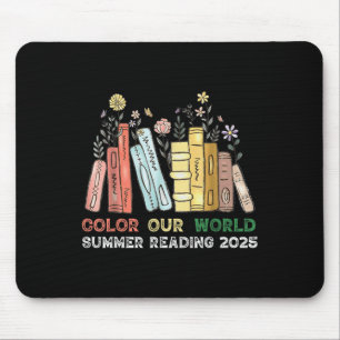 Tapis De Souris Joli livre Fleurs sauvages, couleur Notre Monde Ét