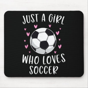 Tapis De Souris Joli maillot de football pour filles juste une fil