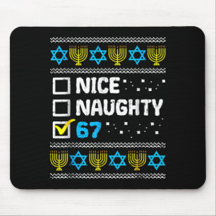 Tapis De Souris Joli Mauvais 67 Six Sept Pull de Hanukkah Moche Ch