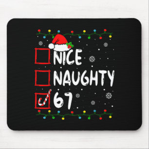 Tapis De Souris Joli Méchant 6 7 Mème 67 Noël Six Sept Xmas
