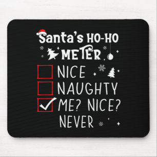 Tapis De Souris Joli Méchant Moi_ Joli_ Jamais_ Liste de Noël Père