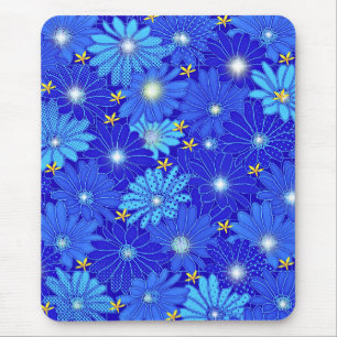Tapis De Souris Joli Motif Blue Daisy