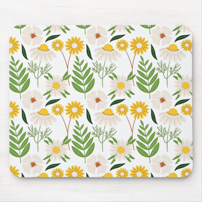 Tapis De Souris Joli Motif Daisy (Devant)