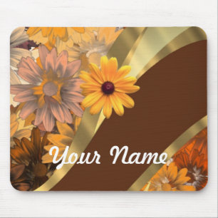 Tapis De Souris Joli motif floral d'automne