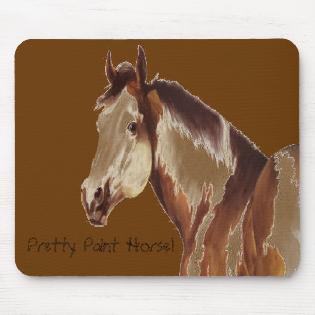 Tapis De Souris Joli ~ Mousepad de cheval de peinture (Devant)