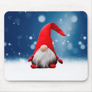 Tapis De Souris Joli Noël Père Noël Neige Étoiles