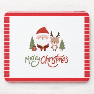 Tapis De Souris Joli Noël Père Noël & Reindeer