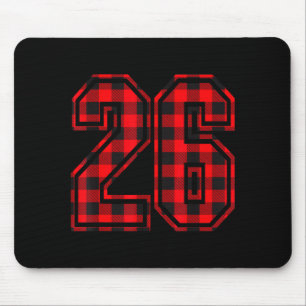 Tapis De Souris Joli numéro 26 motif carreaux rouges de Noël #26 n