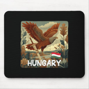 Tapis De Souris Joli oiseau Turul de Hongrie cherche garçons et fi