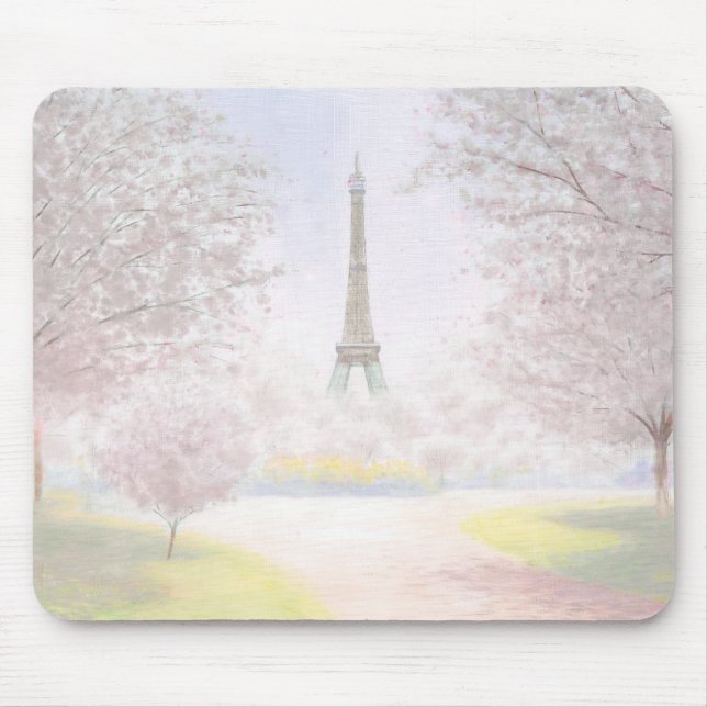 Tapis De Souris Joli Paris aux pastels (Devant)