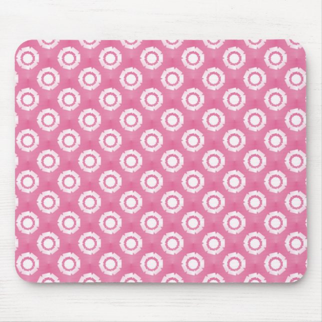 Tapis De Souris Joli Pink Flower Mousepad (Devant)