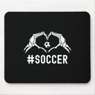Tapis De Souris Joli Soccer Halloween Squelette Coeur Fierté sport