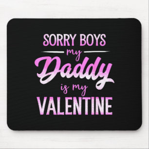 Tapis De Souris Joli T-shirt de la Saint-Valentin pour filles Sain