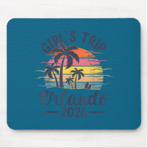 Tapis De Souris Joli voyage à la plage d'Orlando, coucher de solei