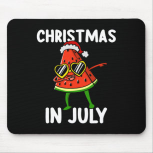 Tapis De Souris Joli Watermelon Dabbing Noël en Juillet Été V