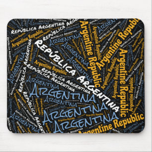 Tapis De Souris Jolie Argentine Drapeau Couleurs Patriotique Souri