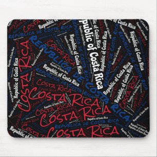 Tapis De Souris Jolie Costa Rica couleurs drapeau Patriotique