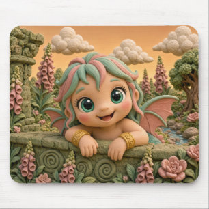 Tapis De Souris Jolie fée bébé, mythique