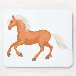Tapis De Souris Jolie Fille au Cheval Équitation Cowgirl Chevaux P