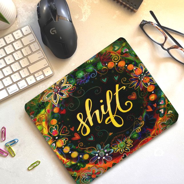 Tapis De Souris Jolie Floral Shift UN MOT Inspirivity (Créateur téléchargé)