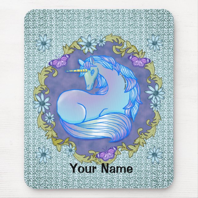 Tapis De Souris Jolie licorne Mousepad (Devant)