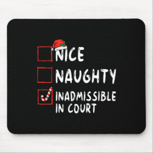 Tapis De Souris Jolie Méchant Inadmissible Au Tribunal Liste De No