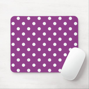 Tapis De Souris Jolie Mousepad Couleur Blackberry Avec Pois