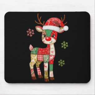 Tapis De Souris Jolie Patchwork Reinder Noël Noël Noël Noël Noël H