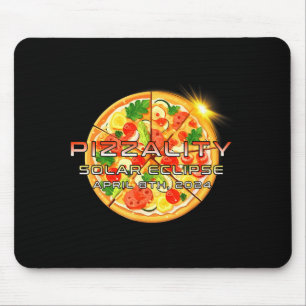 Tapis De Souris Jolie Pizzalité d'éclipse solaire Pizza Eclipse