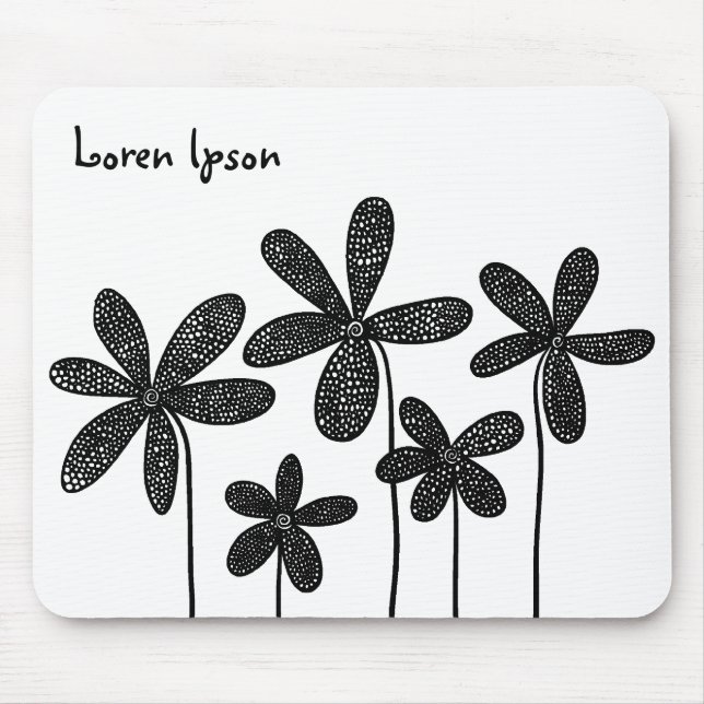 Tapis De Souris Jolies fleurs (Devant)