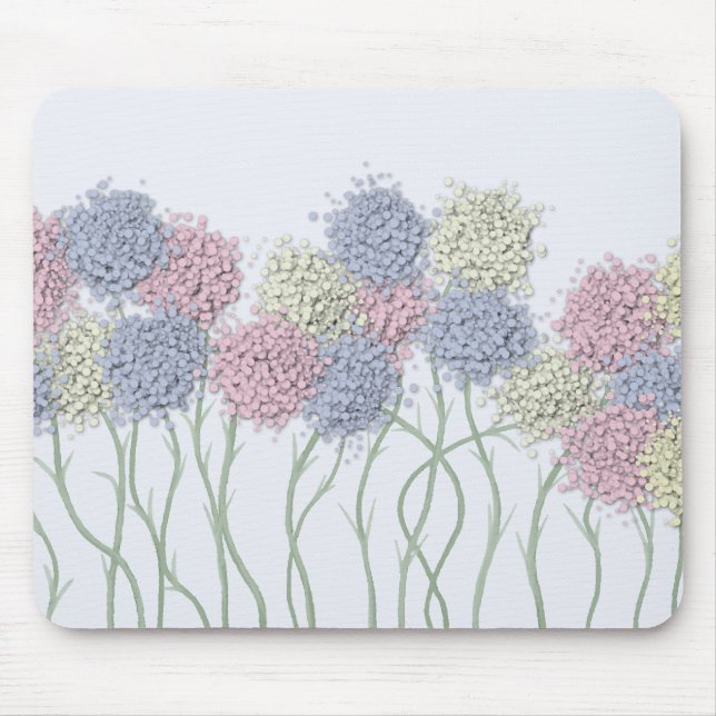Tapis De Souris Jolies Fleurs colorées Pastel (Devant)